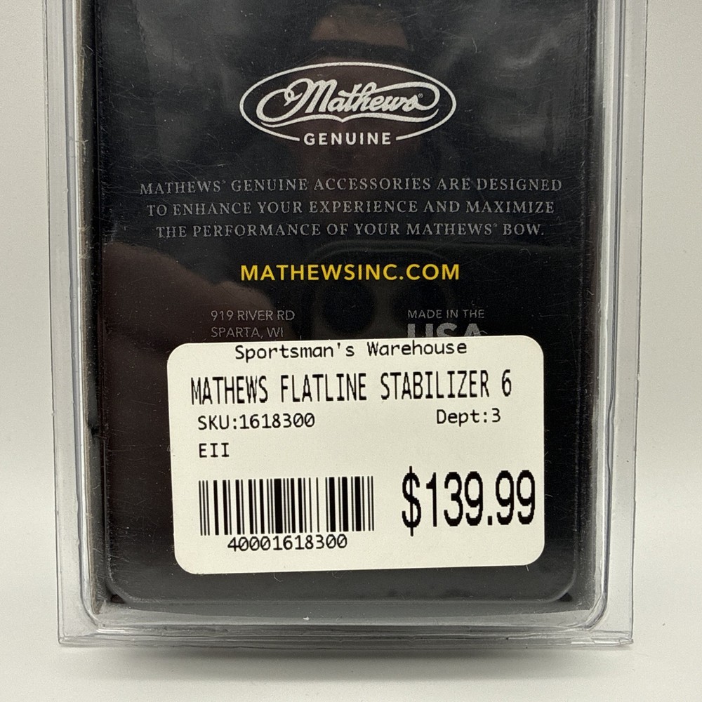 Mathews Genuine Flatline Bow Stabilizer Camo Damping Technology NEW