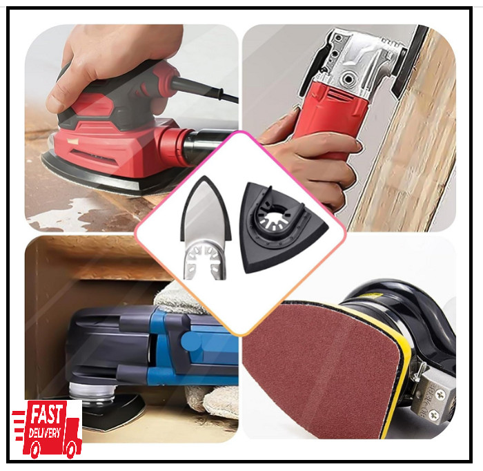 206Pcs Oscillating Tool Detail Sanding Pads Kit 2Pcs Triangle Sanding Pads 2Pc
