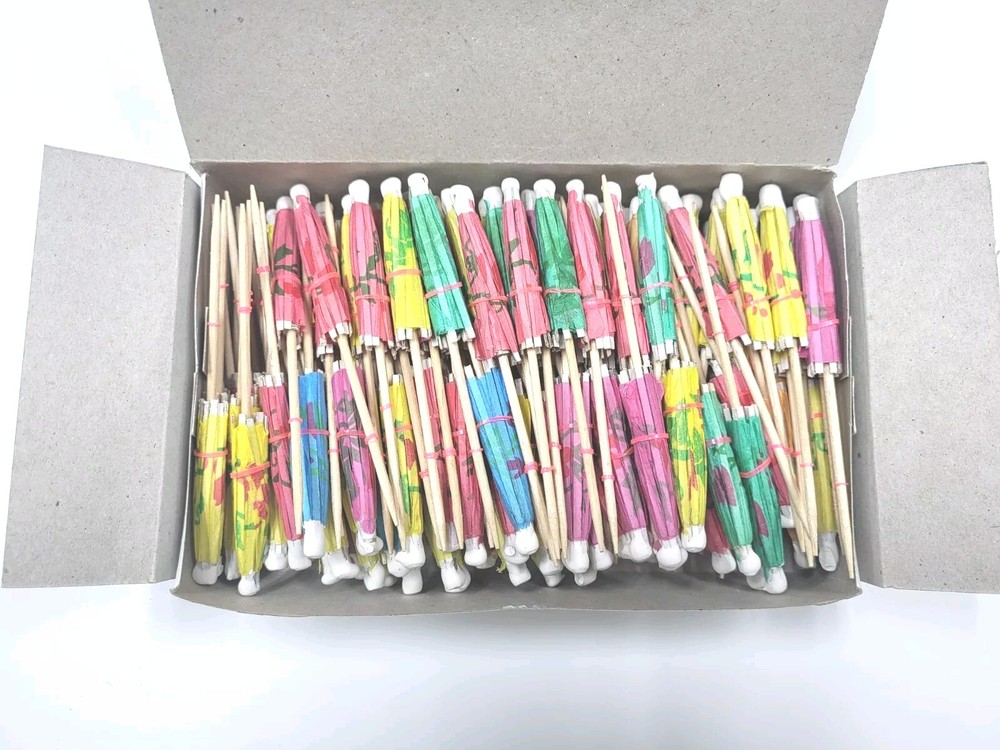 Drink Cocktail Picks Umbrellas Assorted 144ct