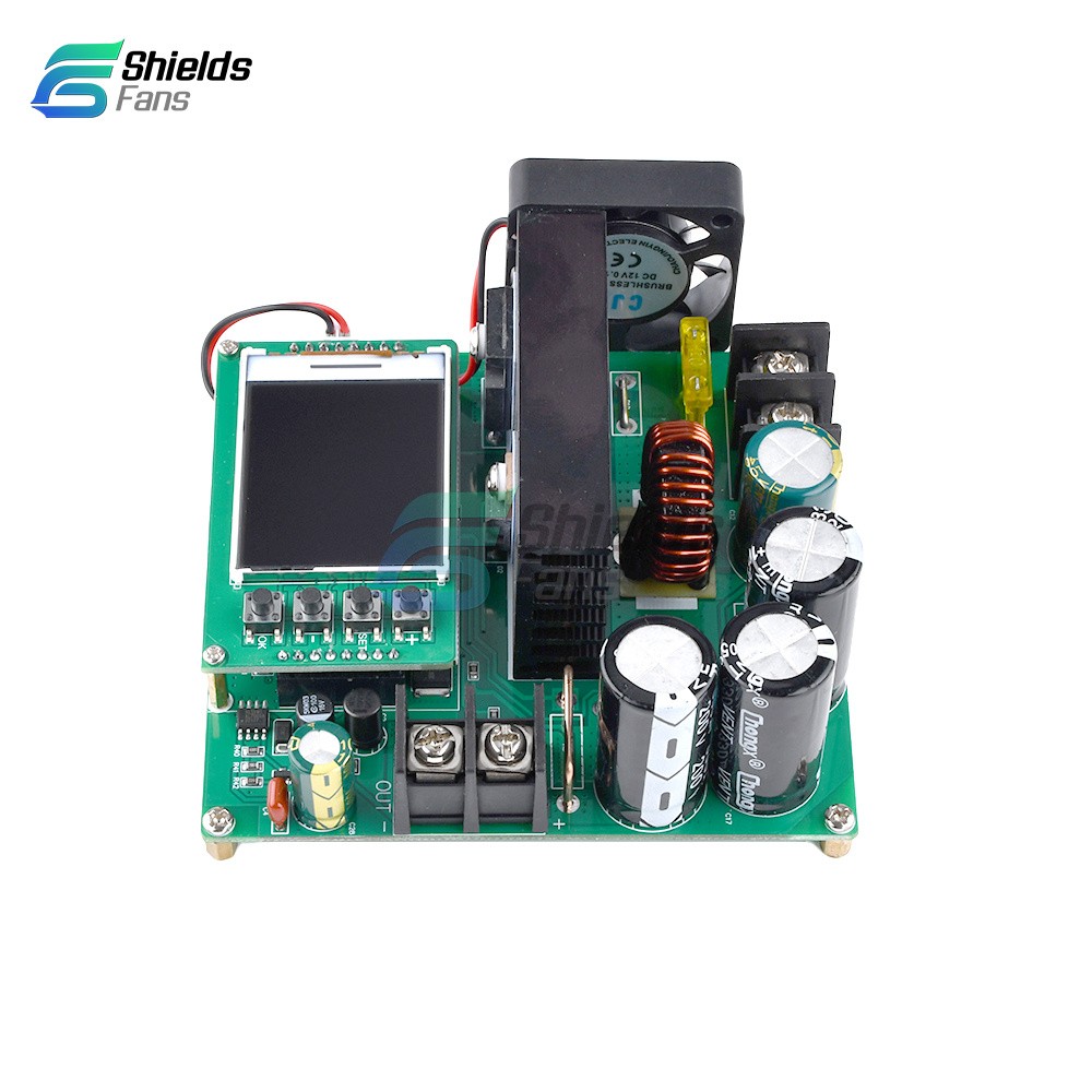 DC9V~60V 900W 15A CNC LCD Display Constant Current Voltage DC Boost Module