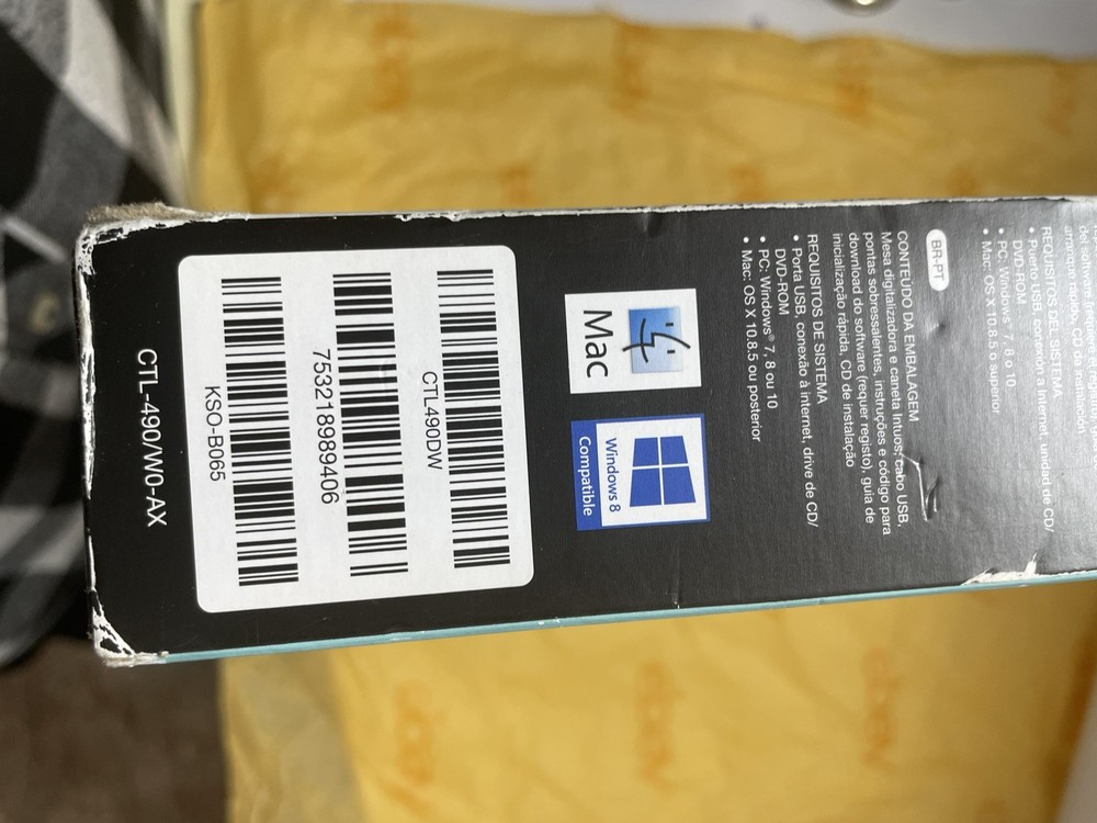 Wacom Intuos Draw Creative Graphics Tablet Small White- CTL490