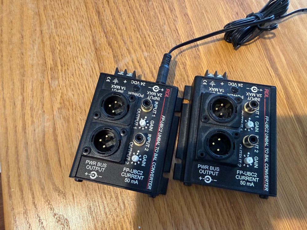 RDL FP-UBC2 Unbalanced-to-Balanced Audio Converter.