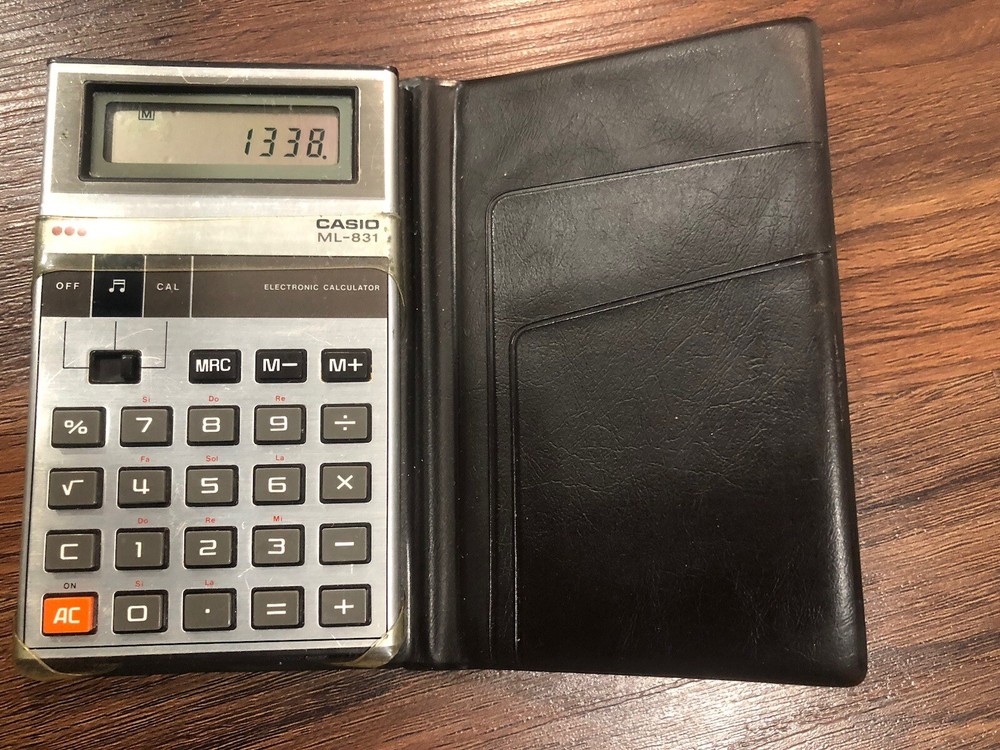 Vintage RARE CASIO ML-831 Music Calculator - Installed New Batteries