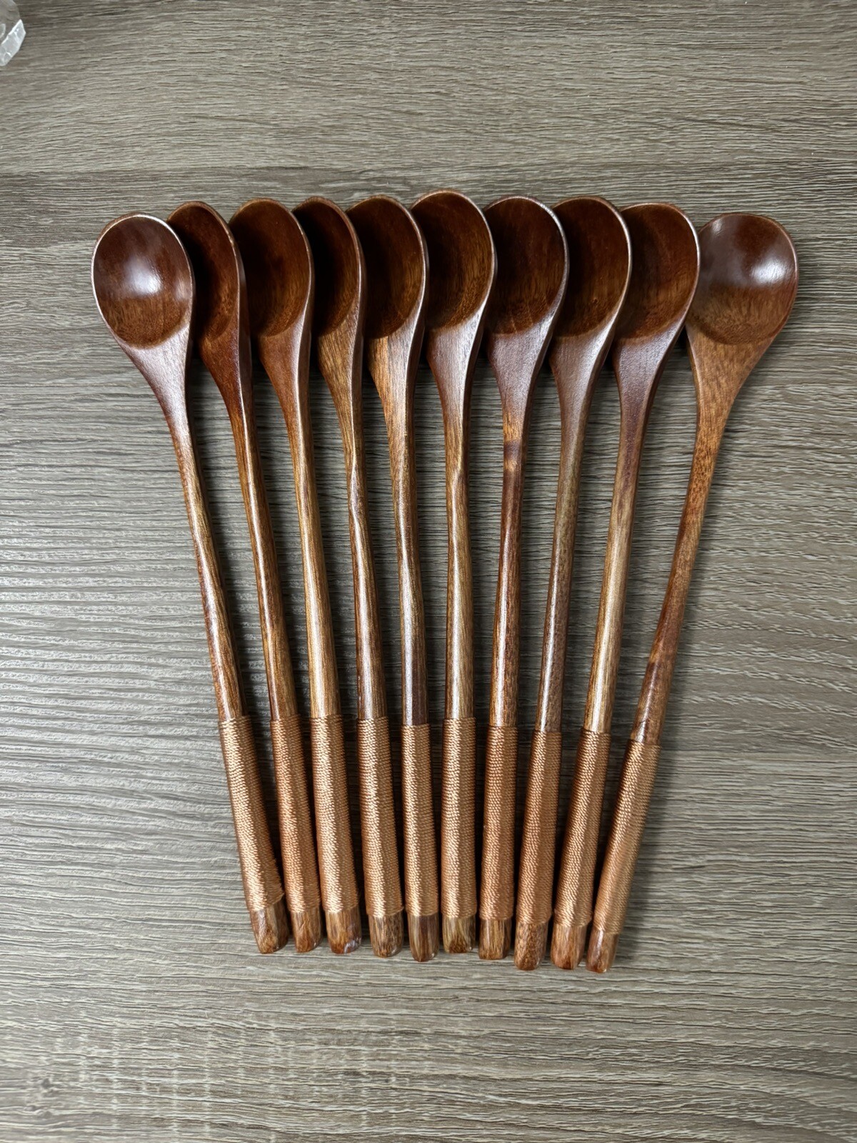 10 Pcs Long Wooden Spoon Tasting Spoons Mixing Honey Coffee Spoon Tasting Spoons