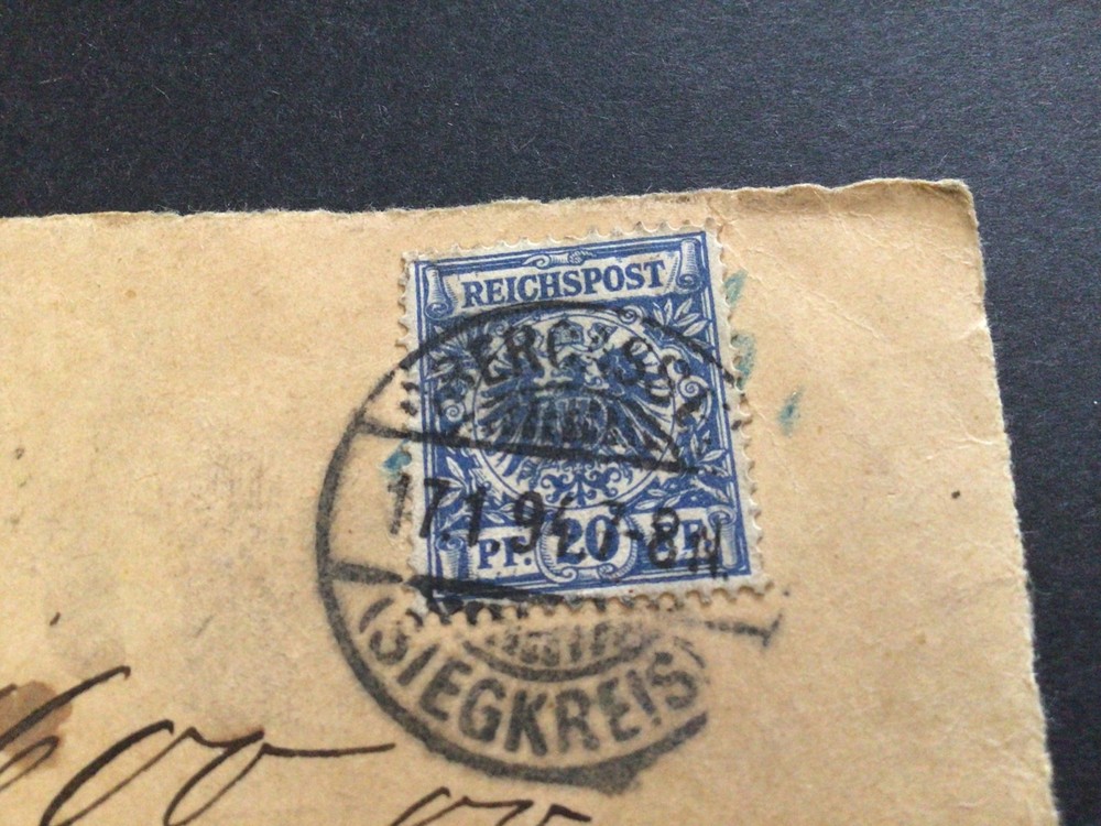 Old Germany Front only 1894 postal cover Ref 62993