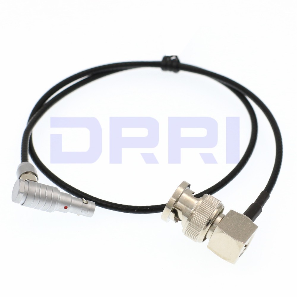 Right Angle BNC to 4 pin Time Code Cable for Red Epic Scarlet Camera