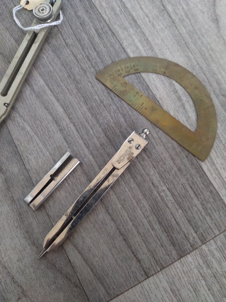 9 " Proportional Scale Divider Drawing Tool Professional Long Solid Brass & SS