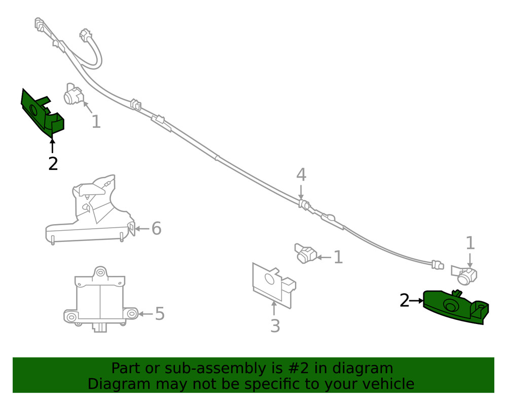 Genuine Subaru Park Sensor 87622AN01A