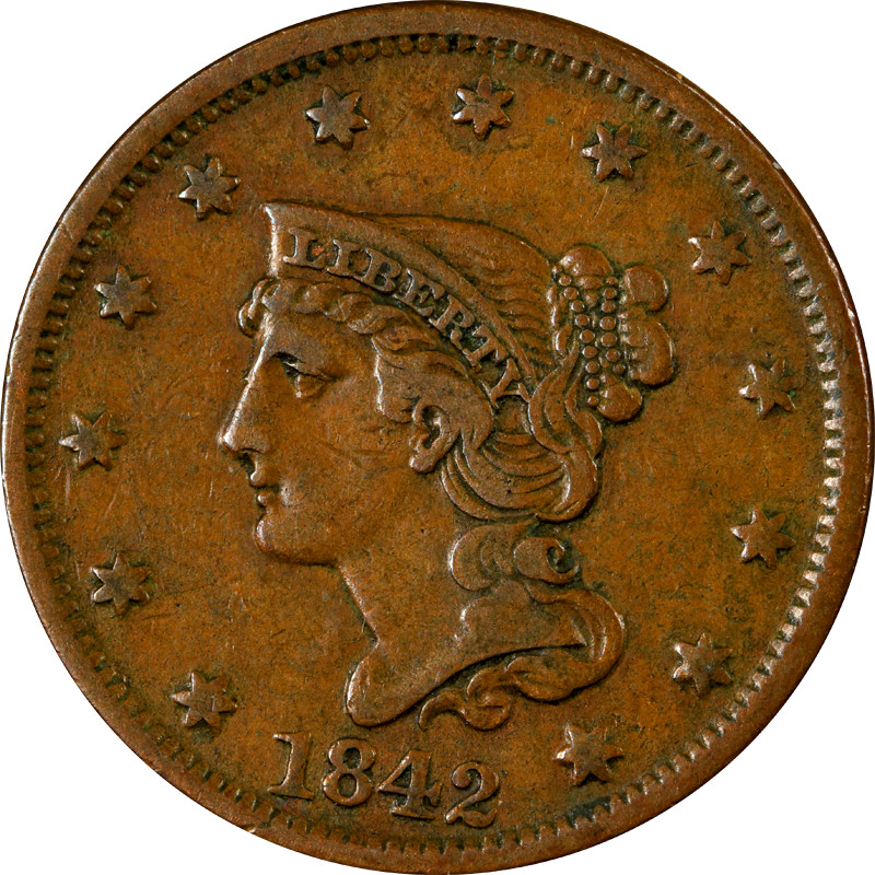 1842 Large Cent - Choice++