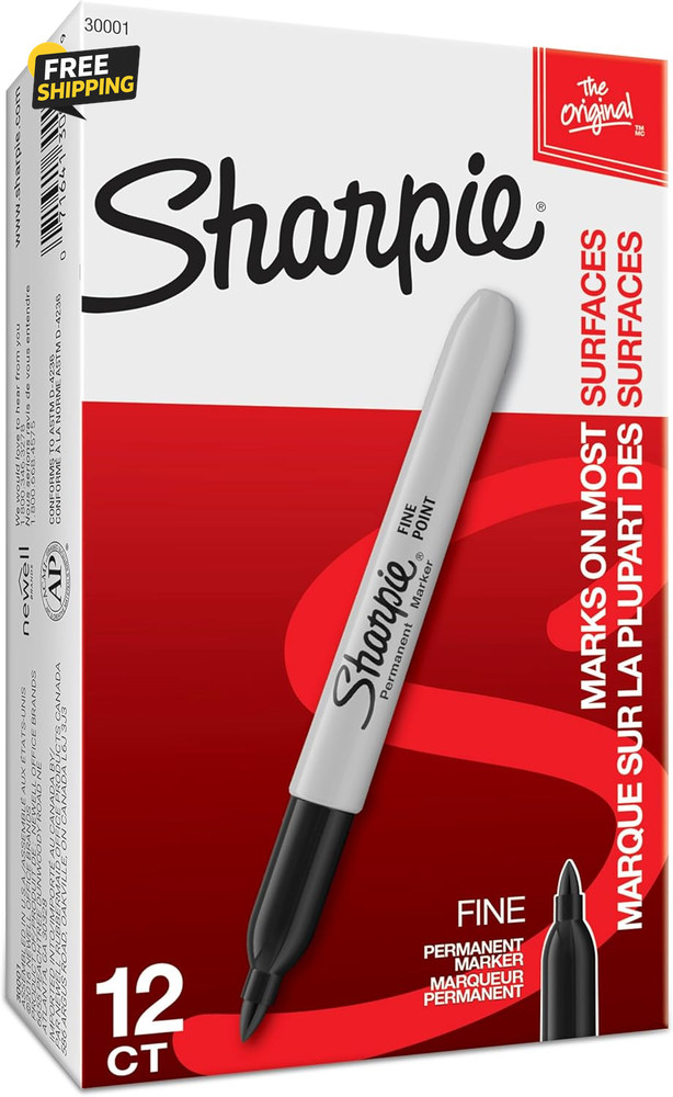Permanent Markers Set Quick Drying and Fade Resistant Fine Point Marker for