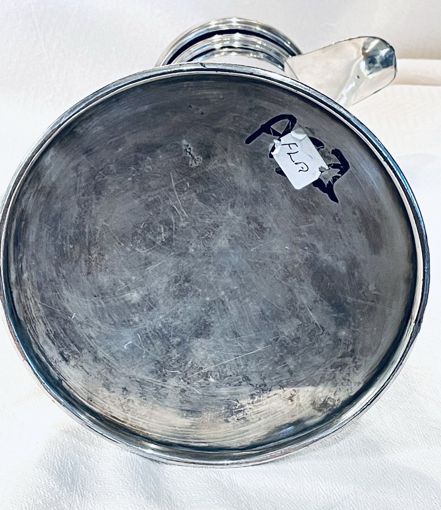 IMPRESSIVE VICTORIAN SILVER PLATED LARGE ECCLESIASTIC FLAGON.