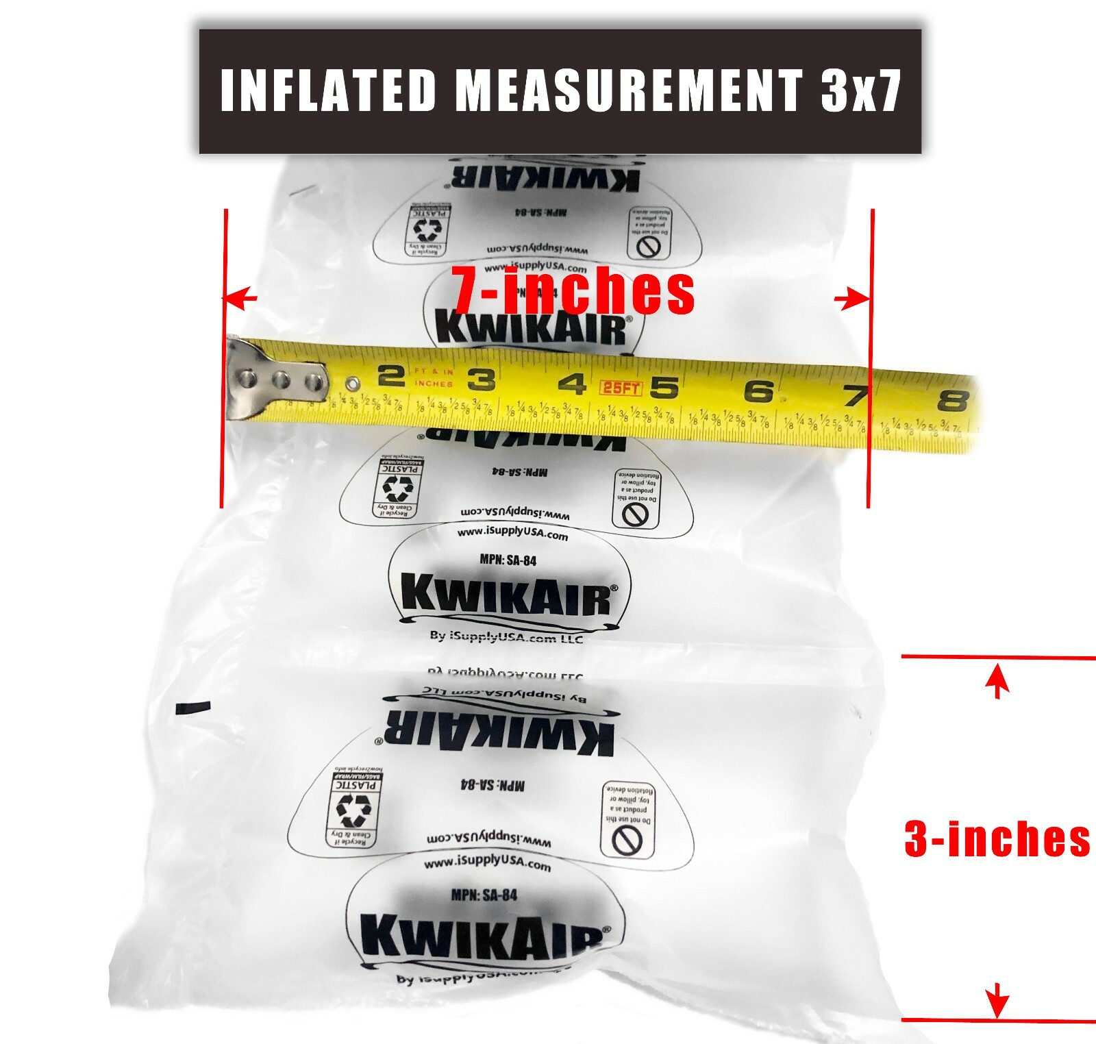 4x8 Air Pillows 342 COUNT 40 GAL Void Fill Packaging Shipping Packing Bubble