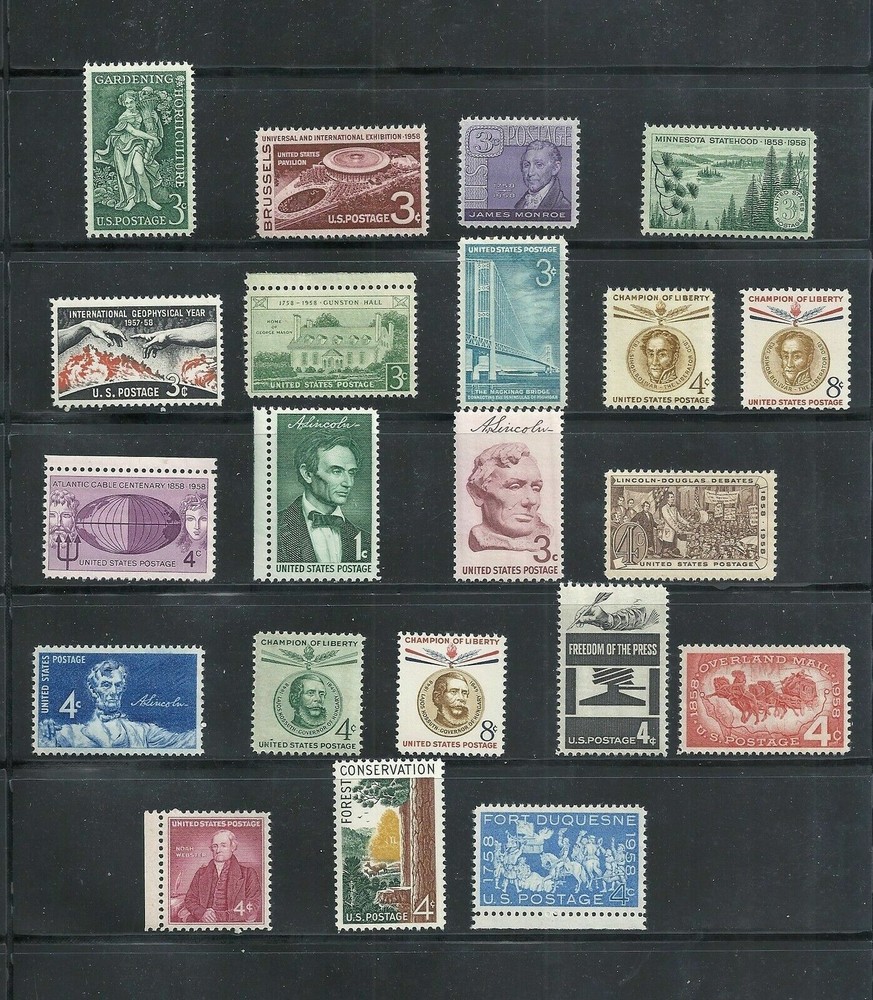 US, 1958 year full set ,21v, MNH