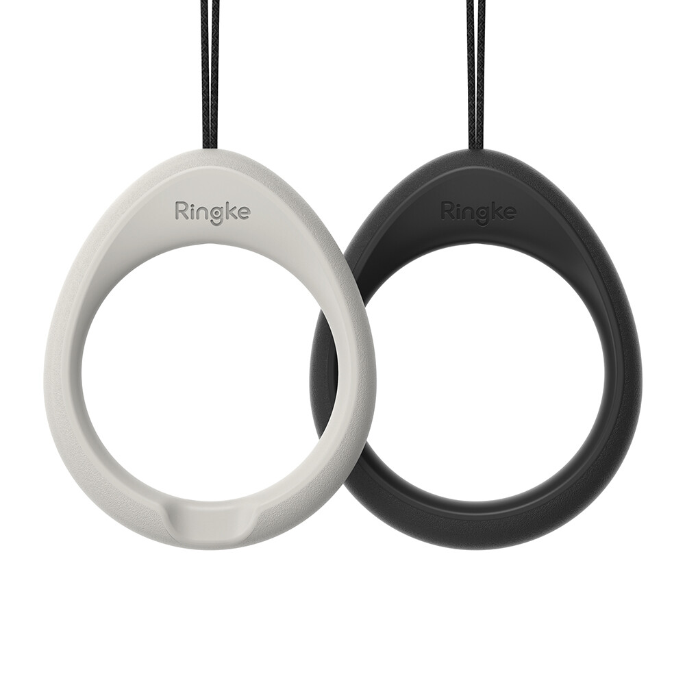 Ringke [Finger Ring Strap] Silicone for iPhone Case, AirPods, USB, Keys - 2 Pack