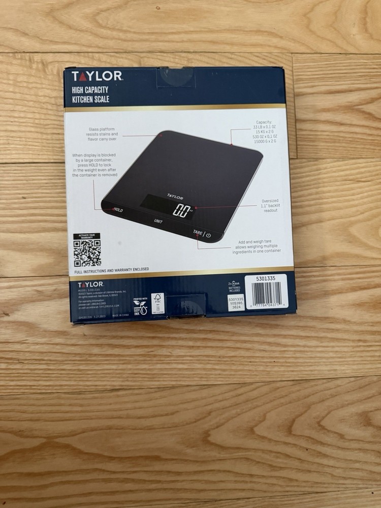 Taylor Precision High Capacity Kitchen Scale 5301335