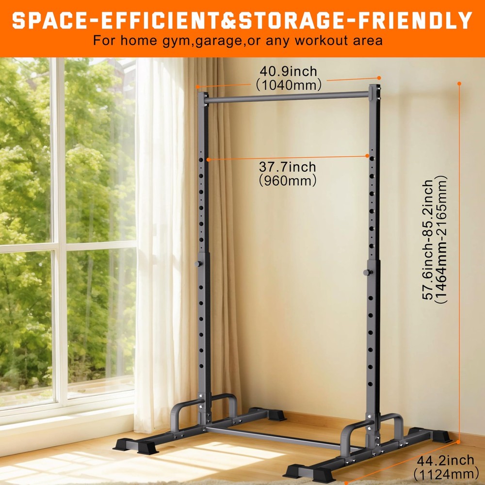 Pull Up Station, Adjustable Pull Up Bar Free Standing Power Racks, Multifunct...