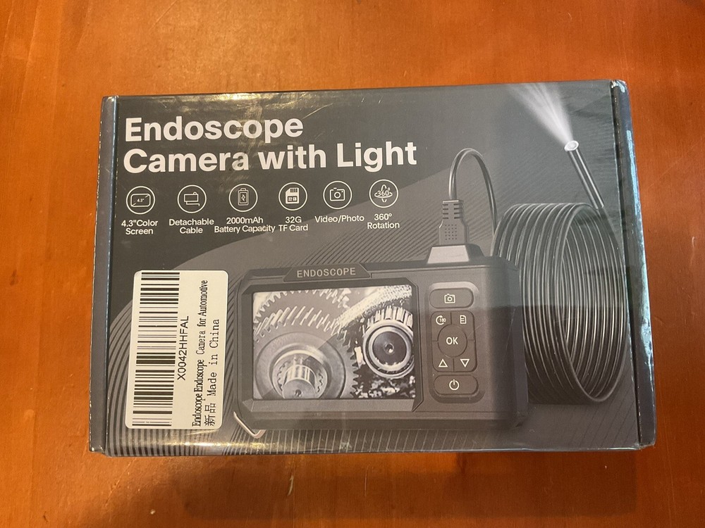 Endoscope Camera with Light Borescope 2K HD Digital Inspection Camera New