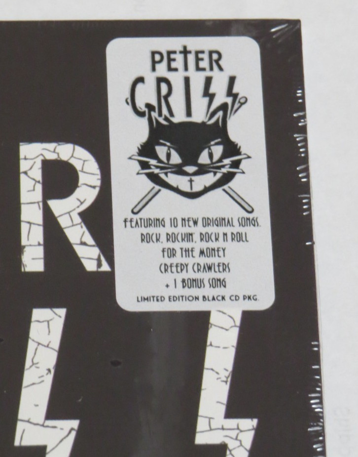 PETER CRISS CD BLACK WALLET KISS CATMAN SEALED 1st ED "RECRODS" ERROR MISPRINT