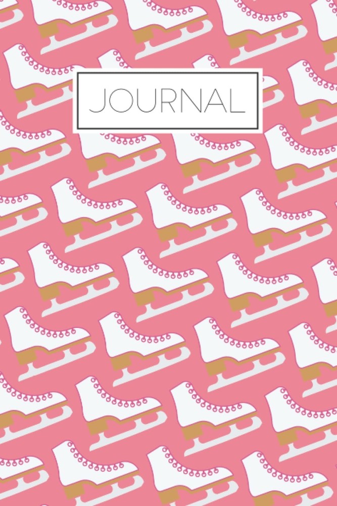 Journal (Pink): Ice Skating Figure Skating Pattern Cover Notebook and Diary for