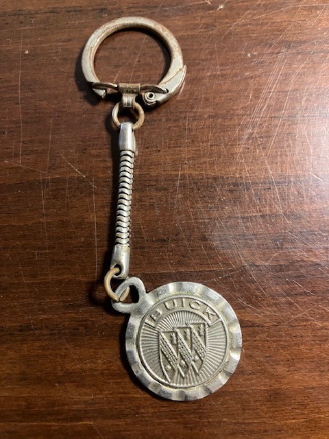 Vintage Buick Triple Shield Keychain