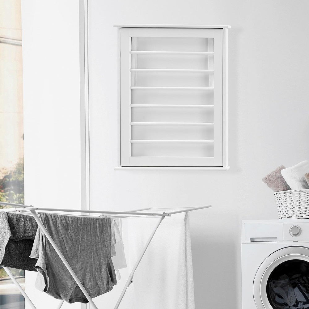 Danya Folding Wall Mounted Drying Rack - White