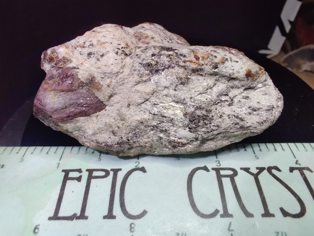 Large 1" Berry-Red Garnet in Silvery Mica Schist Staurolite Matrix-Roxbury CT