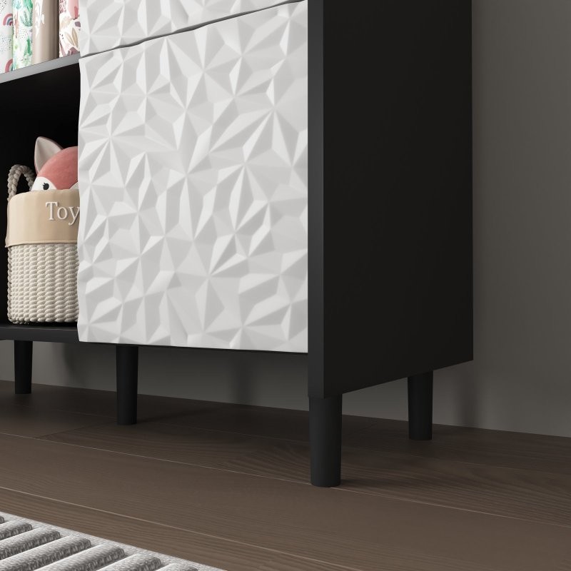 Sideboard Buffet Storage Cabinet Console Table,2 Doors,2 Drawers for Dining Room