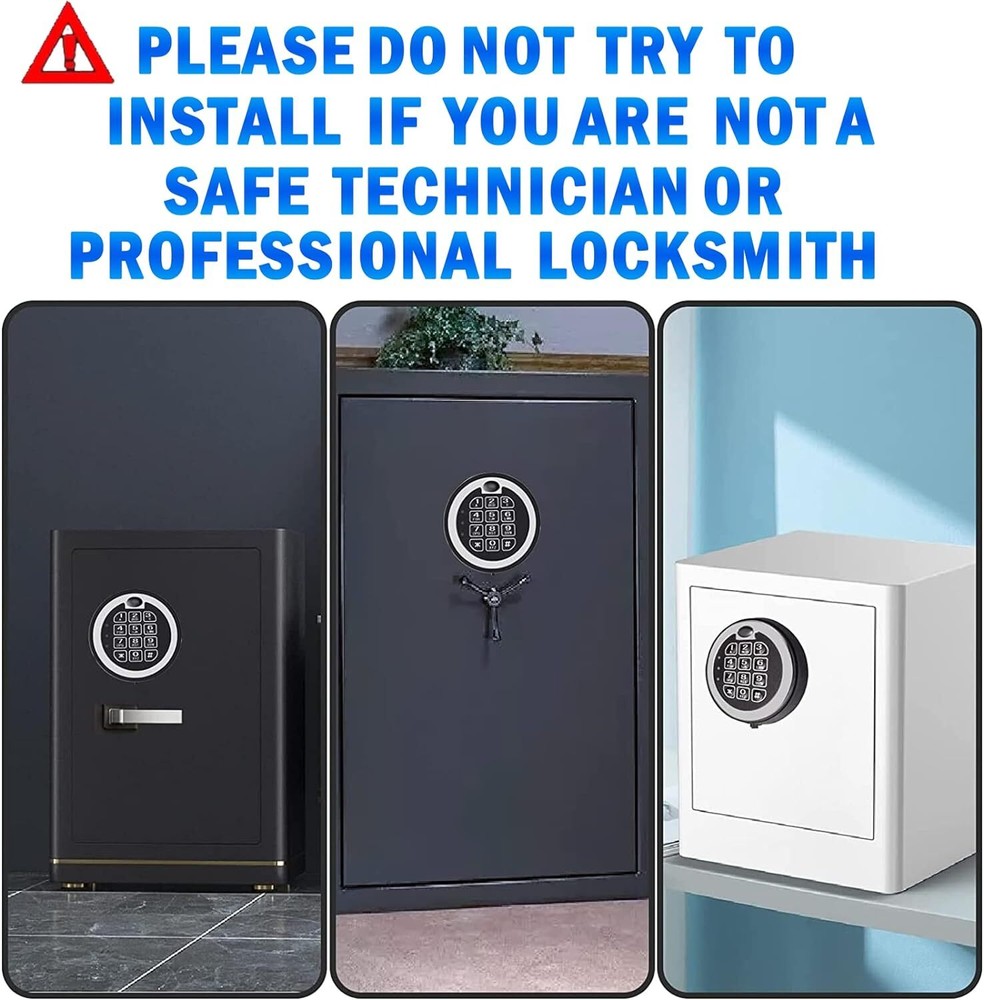 Gun Safe Lock Replacement with Swing bolt Lock Chrome Electronic Digital Keypad