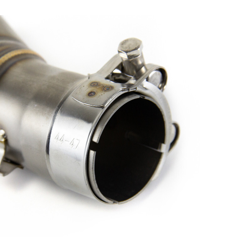 For CF-Moto 450SR 450SS 450NK All Years Black Muffler Tips Exhaust Mid Link Pipe