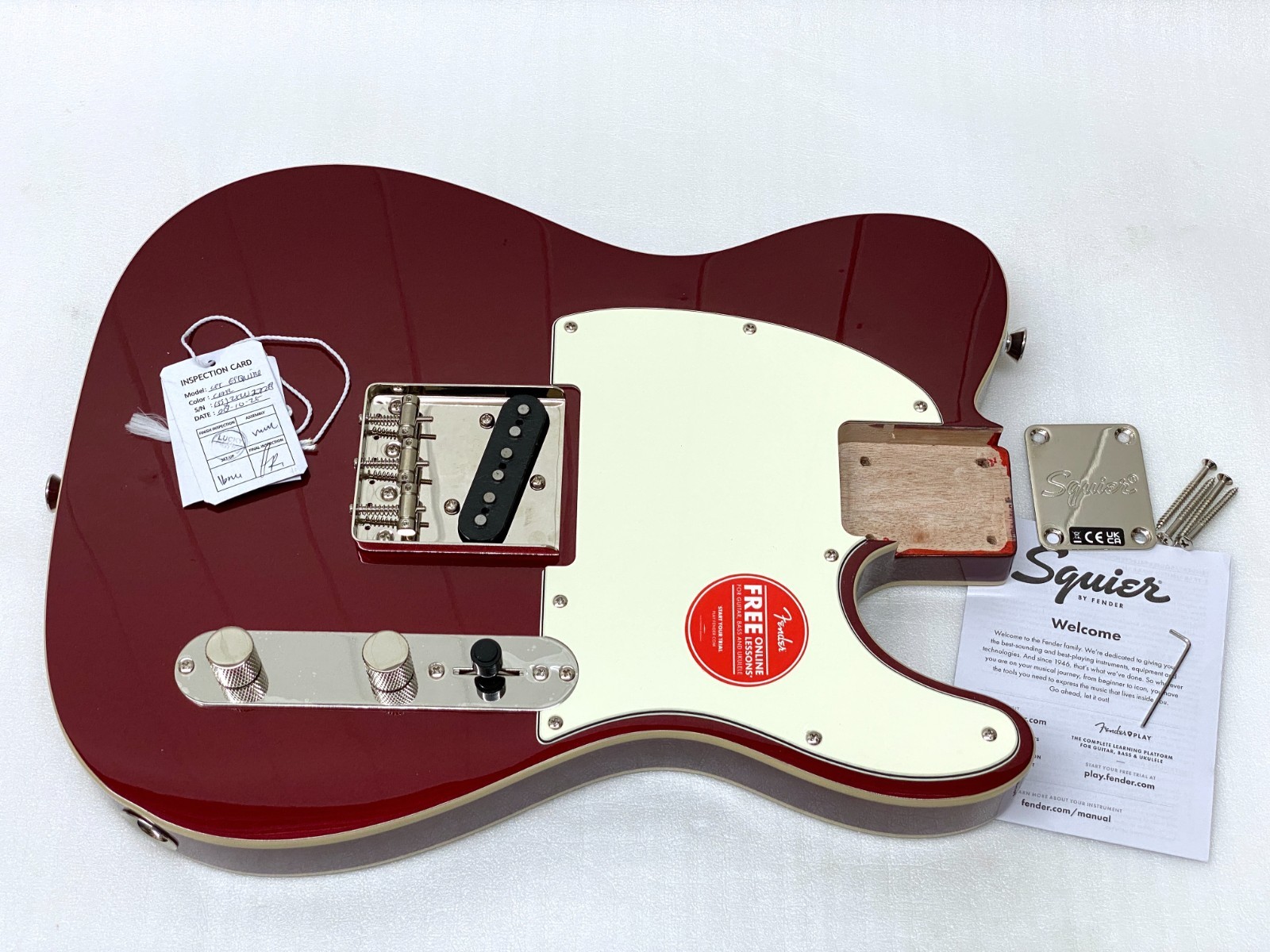 Genuine FULL THICKNESS Classic Vibe Fender Squier CUSTOM ESQUIRE LOADED BODY