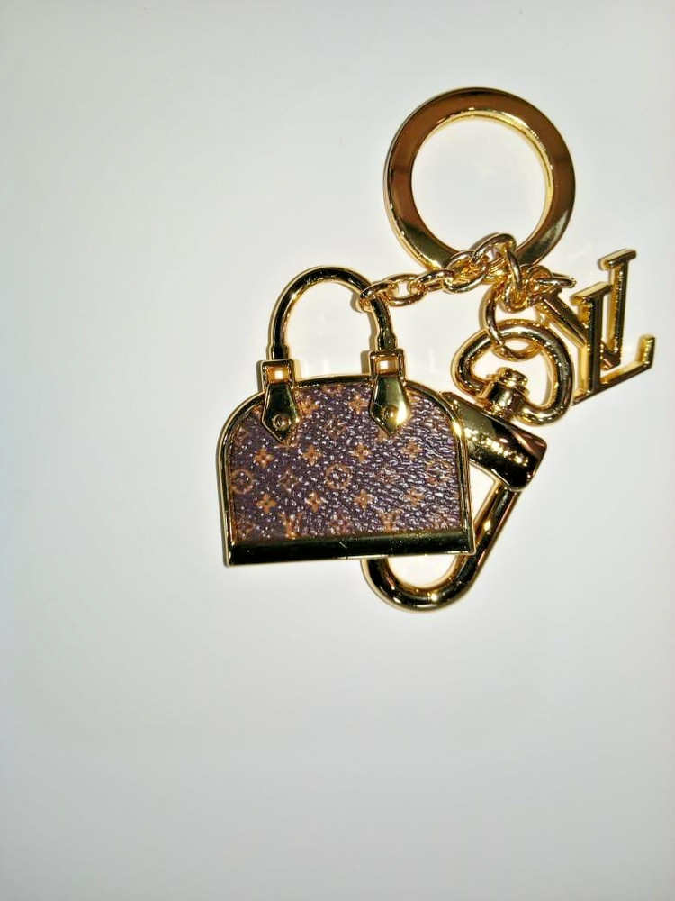 Louis Vuitton Monogram Iconic Keychain Alma Charm Gold Hardware