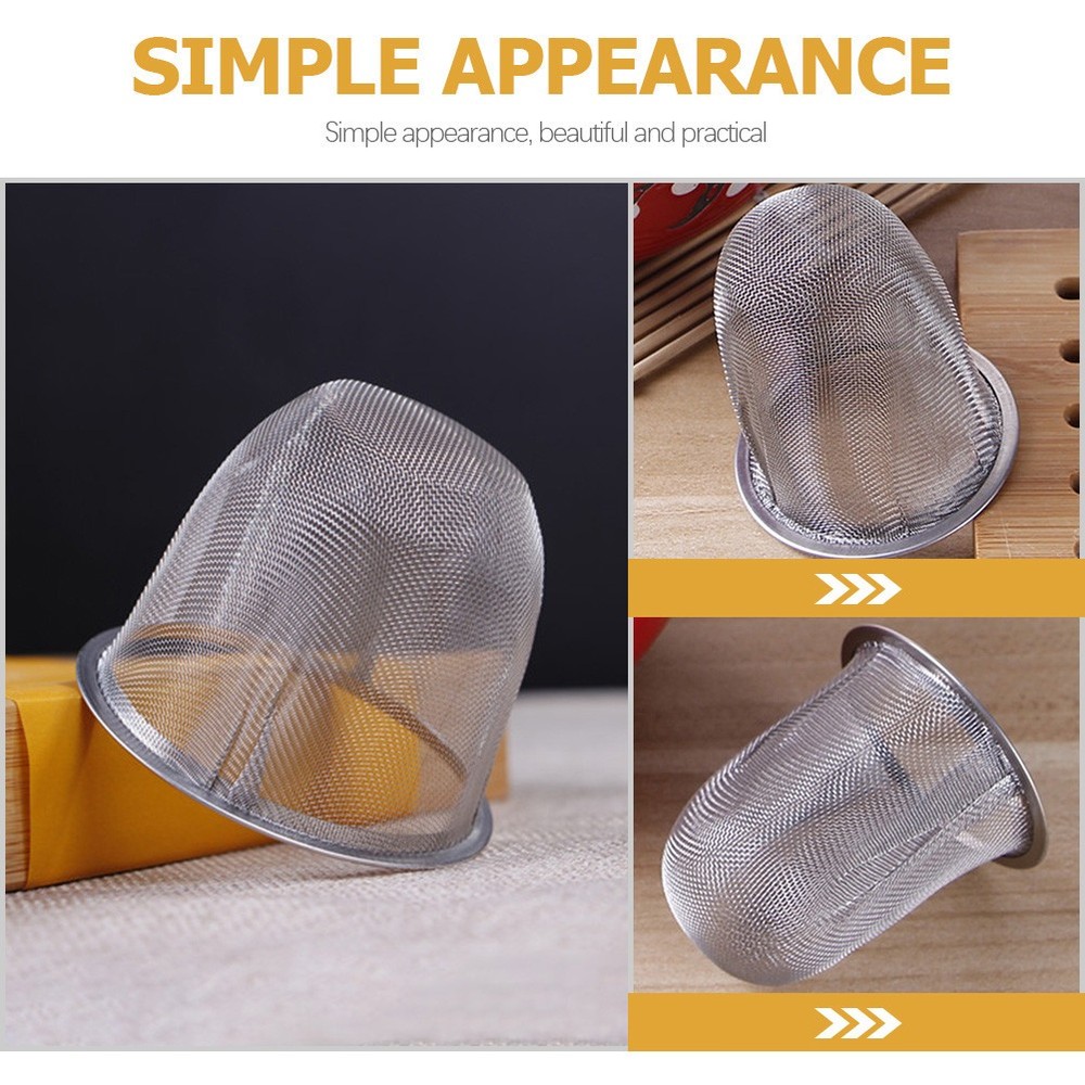 4 Pcs Pot Strainer Stainless Steel Tea Filter Teapot Replaceable Mesh Strainers