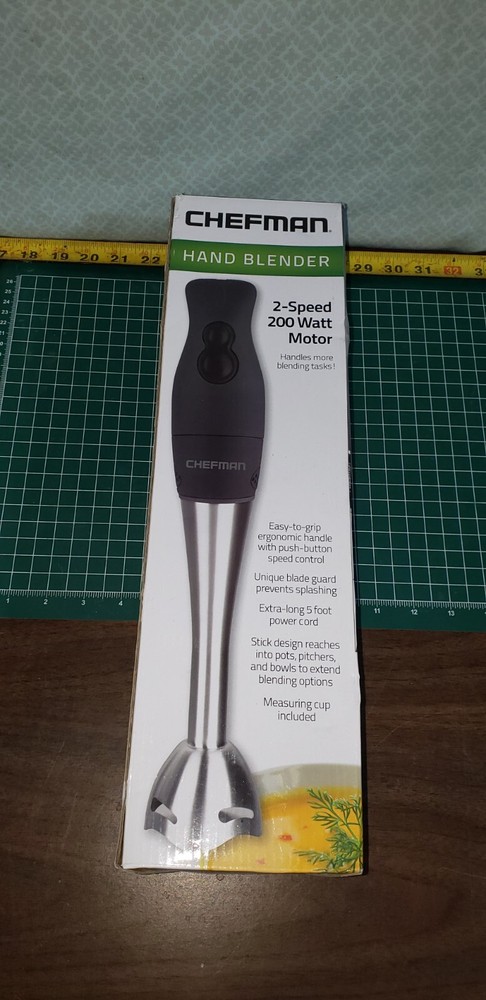 CHEFMAN Hand Blender Kitchen Appliance OPEN BOX