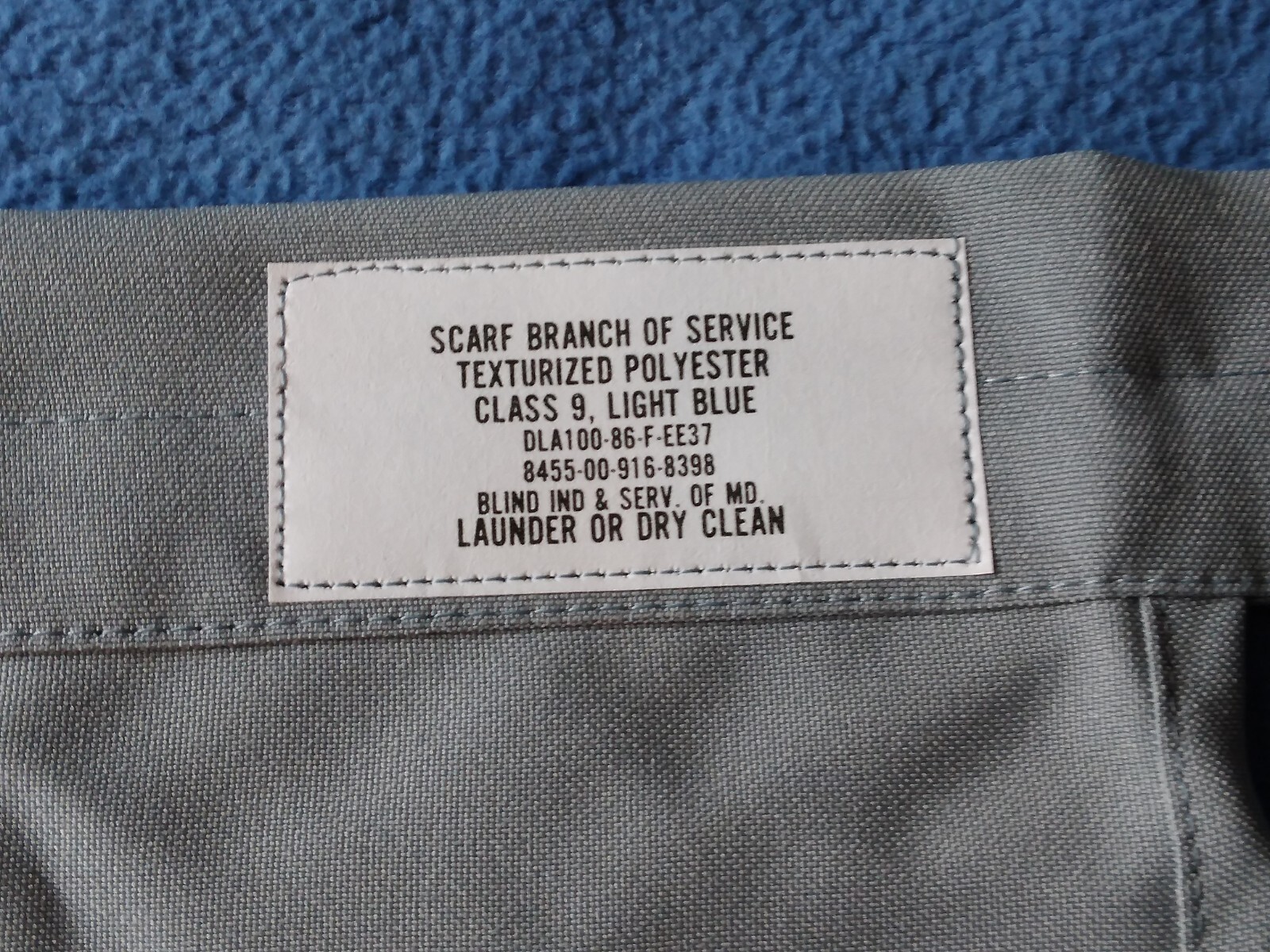 MILITARY INFANTRY SCARF Ascot - LIGHT BLUE - NEW