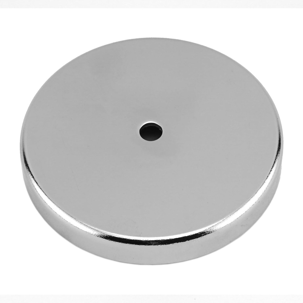 Ceramic Round Base Fasteners - 2-Pack, 95 lb Pull Strength, Ideal for Organizing