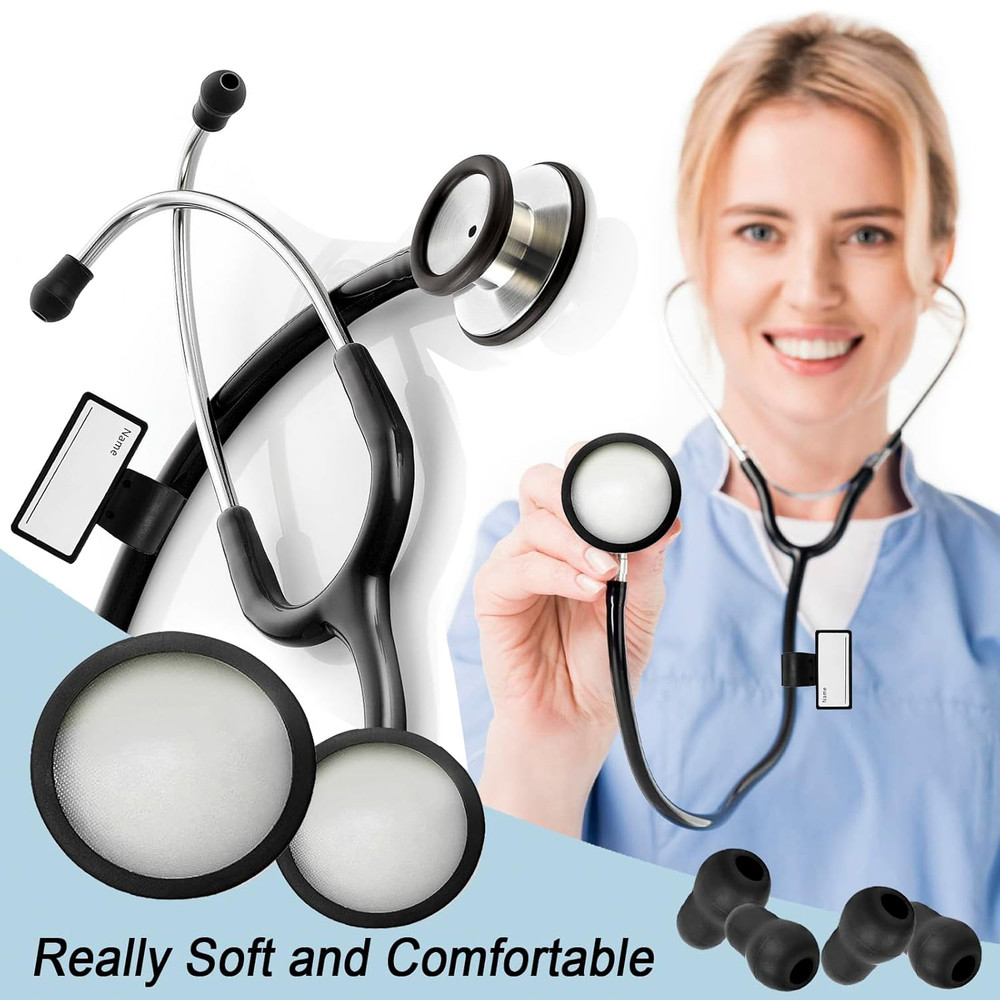 Stethoscope Replacement Part Kit - Diaphragm & Ear Tips for Littmann Classic 3,