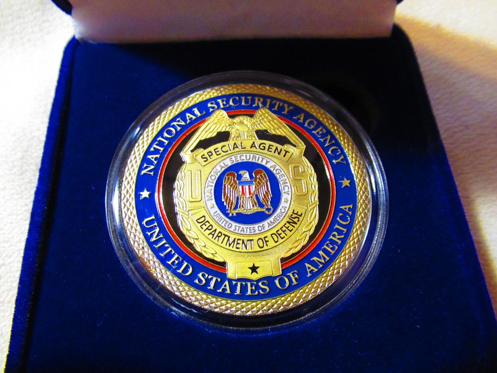 National Security Agency Challenge Coin w/Presentation Box