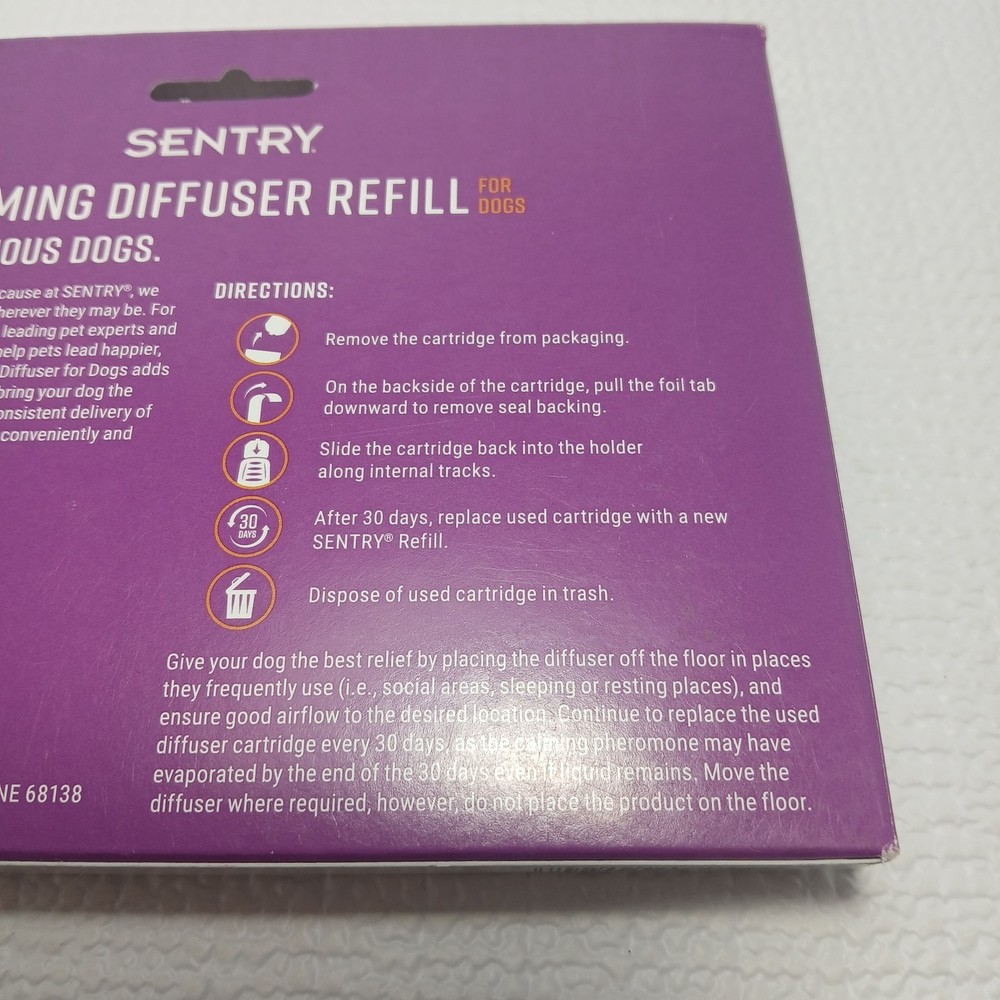 Sentry Portable Calming Diffuser Refill for dogs.