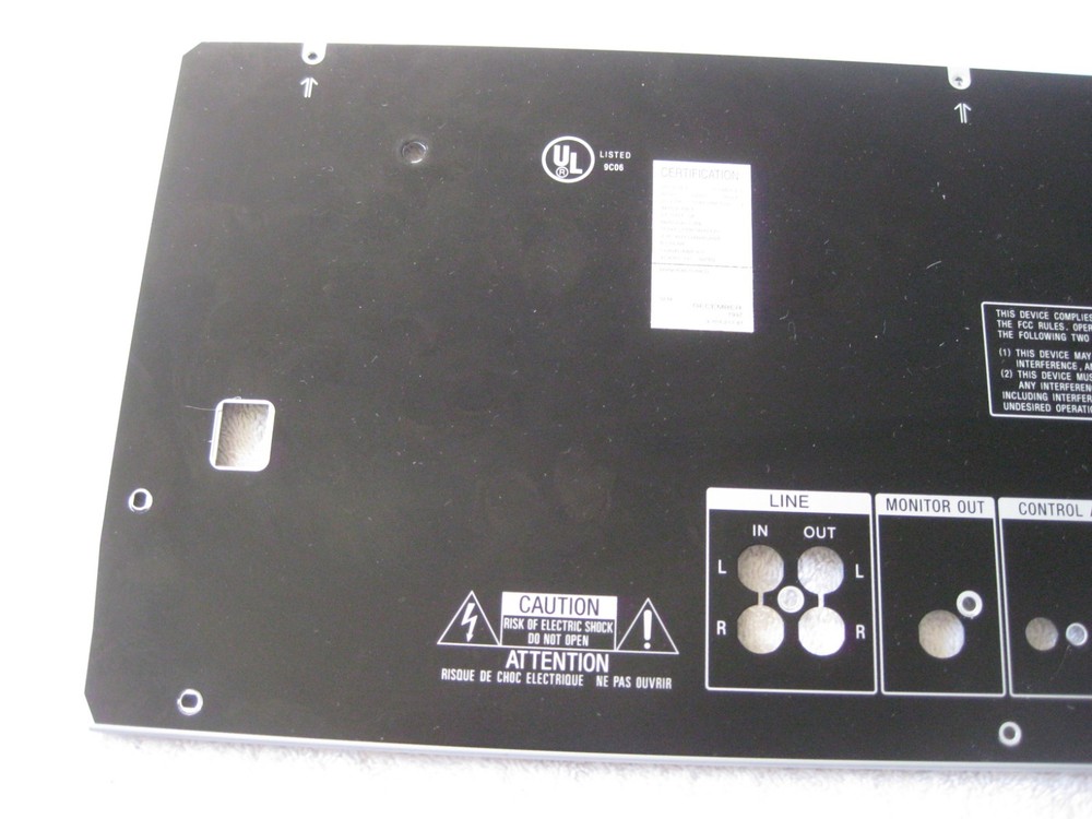 SONY MEGA STORAGE CDP-CX270 REAR PANEL COVER OEM PART