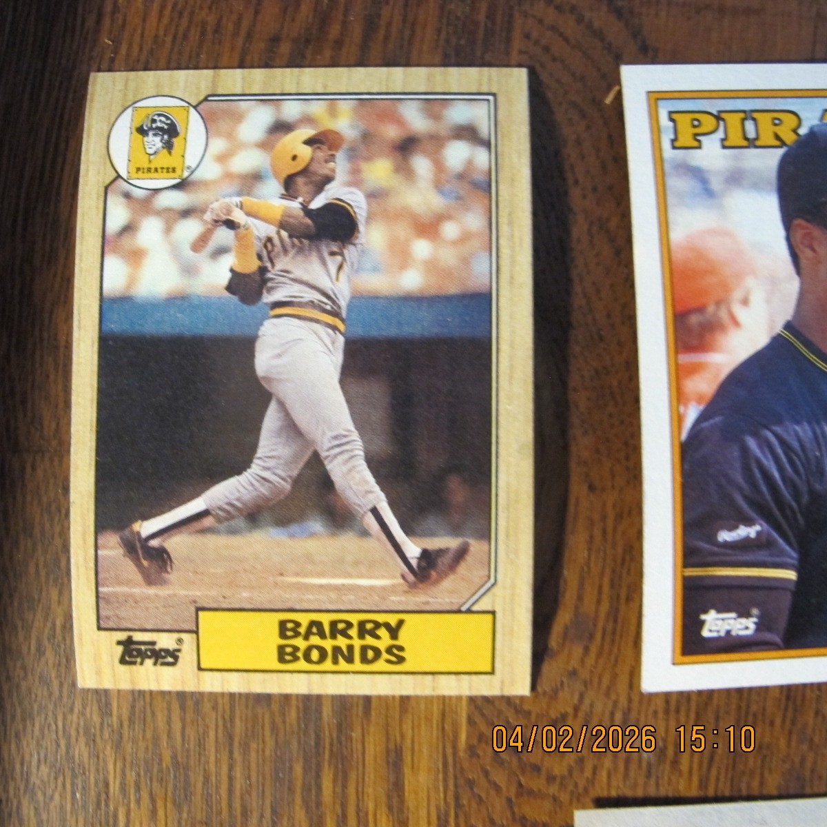 6 Barry Bonds Baseball Cards,