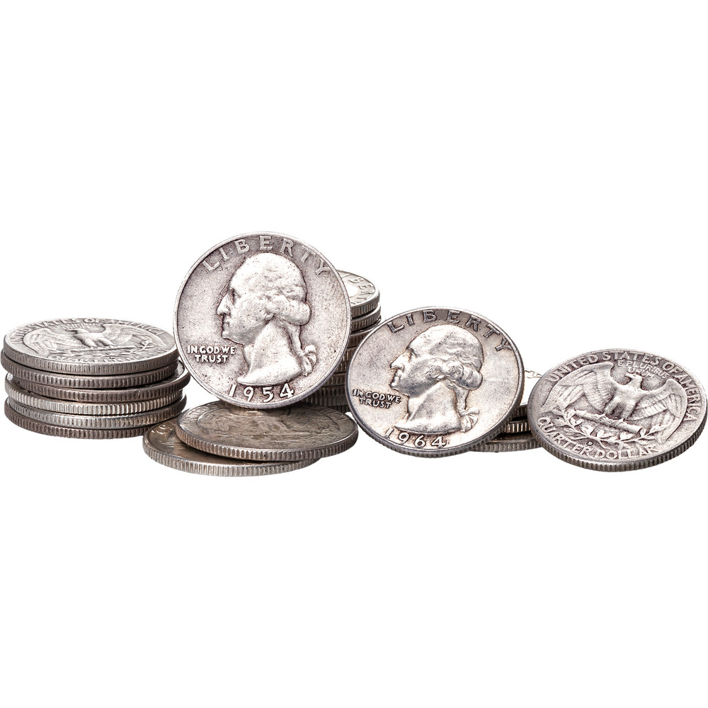 Complete Washington Quarter Set with Folder 1954-1964