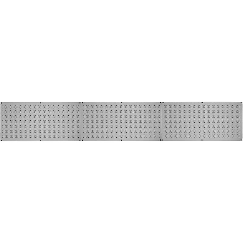 Metal Pegboard Value Pack Horizontal Storage Organizer Easy Install Tool System
