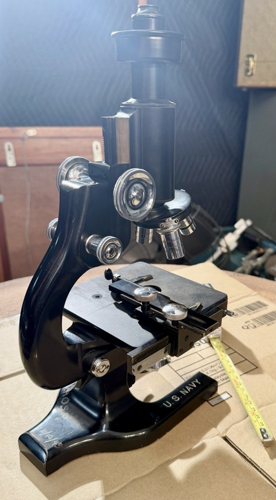 1940’s U.S. Navy Vintage Spencer Buffalo Microscope