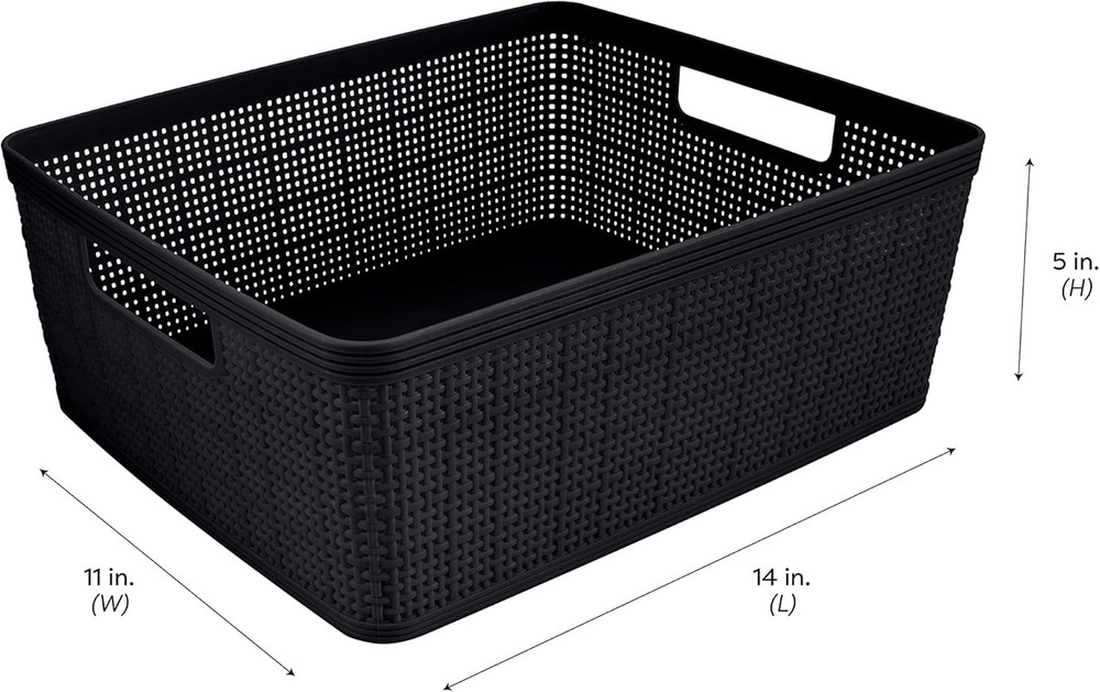 10 Piece Organizing Set Multiple Size Bins Multipurpose Office Desk Dorm