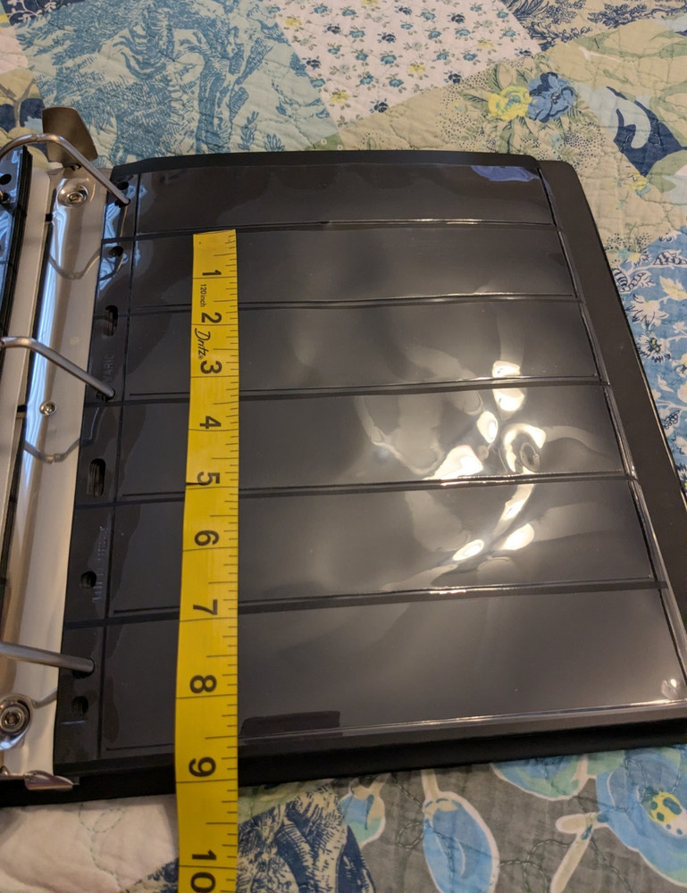 Stamp Mount Page ~1.5" height,  cost is per page