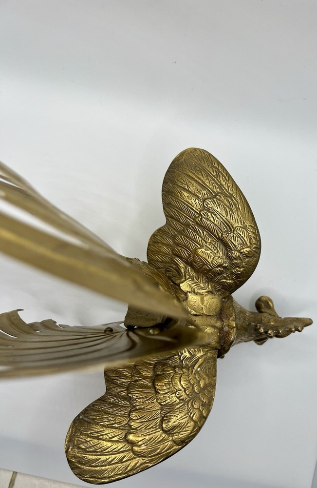 Brass Fighting Roosters Vintage Pair Solid Brass