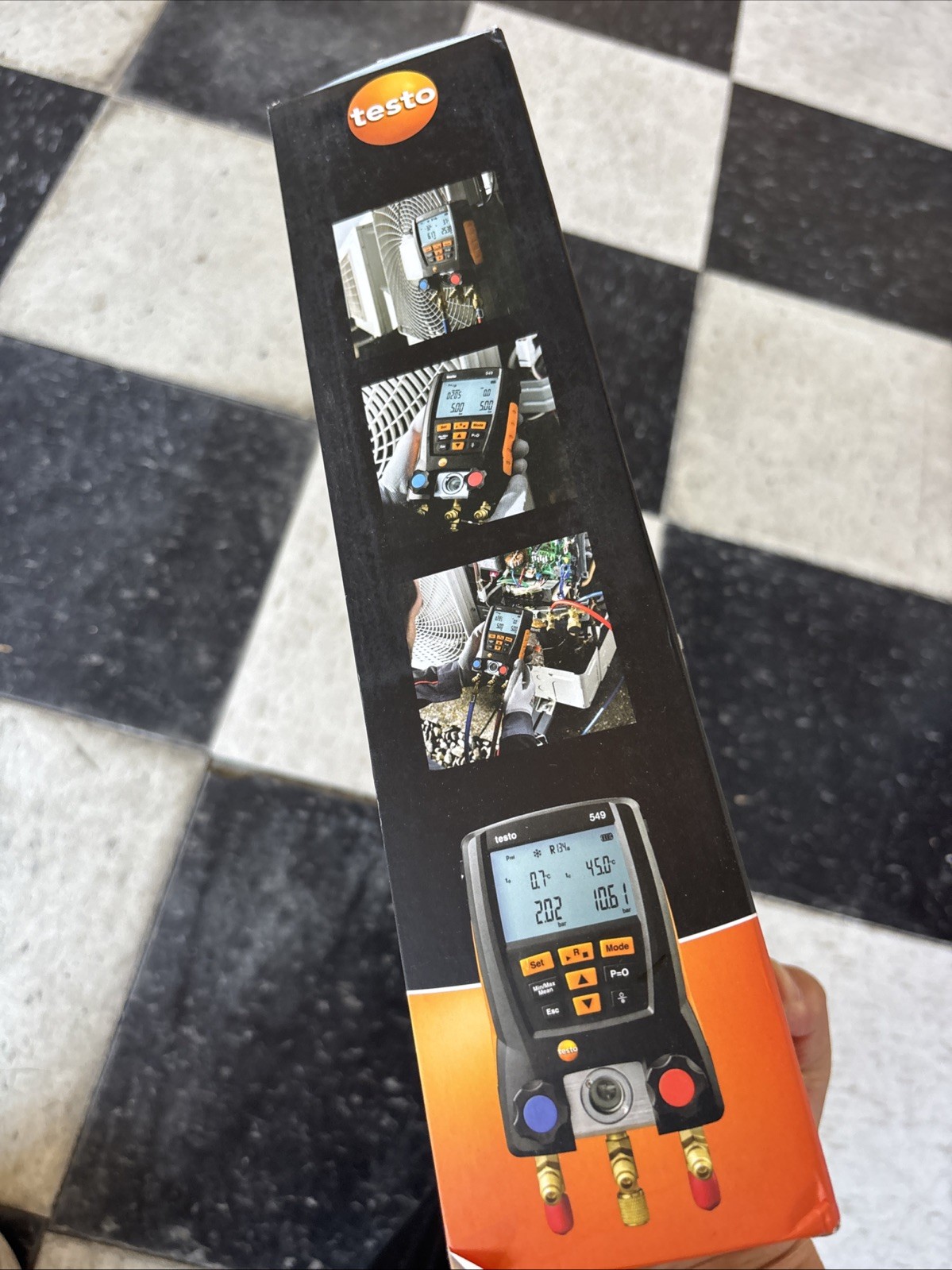 Testo 549 Digital Manifold – HVAC/R Refrigeration Gauge New