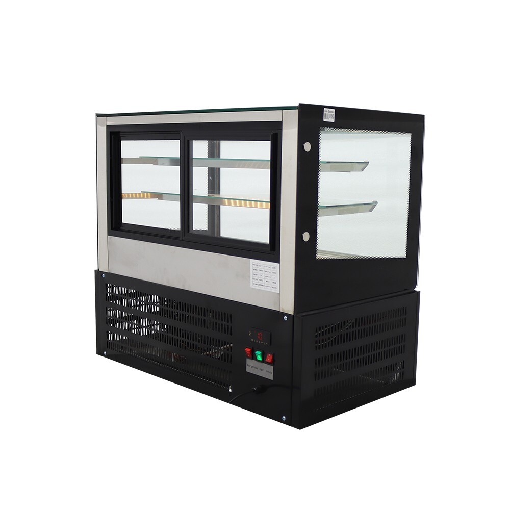 Refrigerated Cake Showcase 35.4"Right Angle Show Case W/Defogging Function 220V