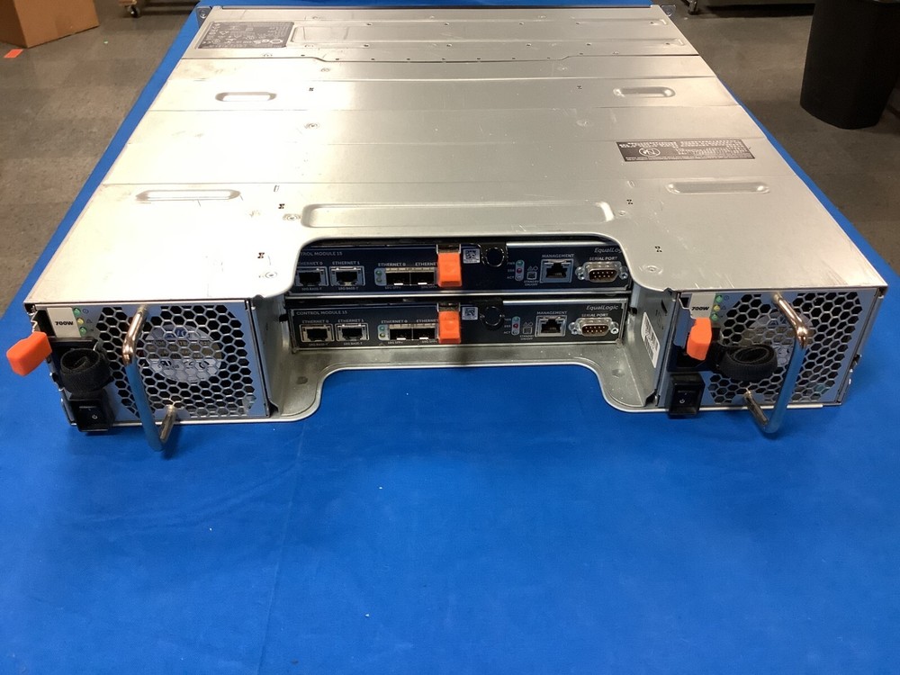 DELL EQUALLOGIC PS6210XV 24-BAY 2.5" STORAGE ARRAY WITH 2x TYPE 15 CONTROLLERS