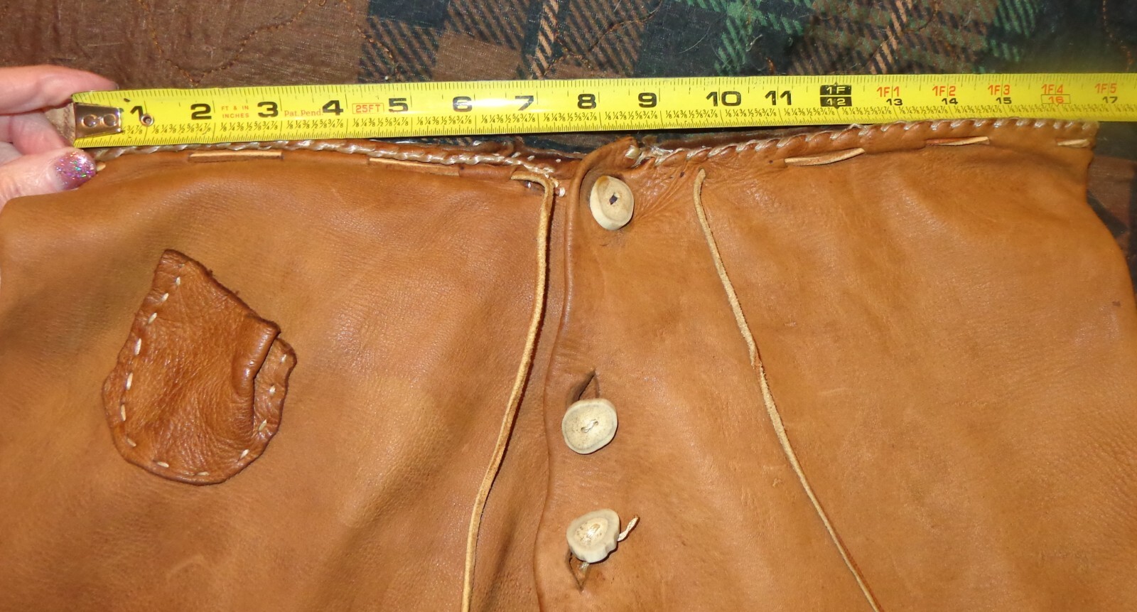 Vintage Handmade Buckskin Leather Suede Native American Pants Mens? or Womens?